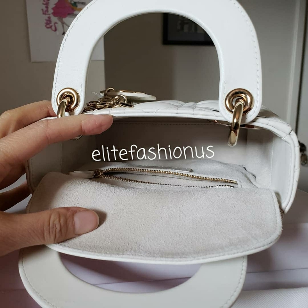 New Lady Dior mini milk gold hw - Picture 3 of 15